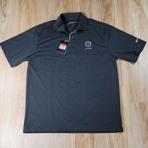 💜NWT Nike Golf Haydon Black Dri-fit Polo Shirt Large